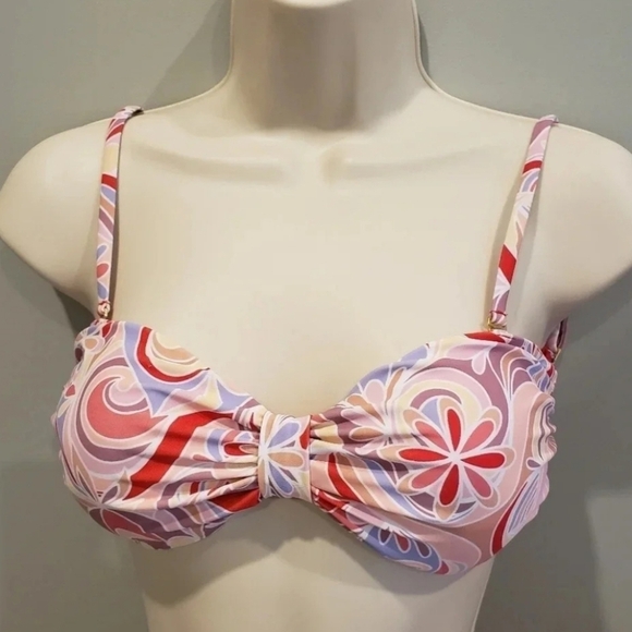 Quintsoul 3-way Bikini Top - Danixa Bandeau Top With Removable Sleeves NWT - Picture 7 of 14
